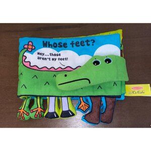 Melissa & Doug K's Kids Educational Cloth Book - Whose Feet?